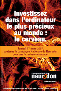 L'affiche pour la campagne Neurodon 2007(photo : frc.asso.fr)