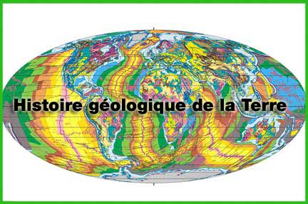 Carte géologique du monde en projection sphérique.©  Philippe Bouysse/ CCGM-UNESCO 2000.