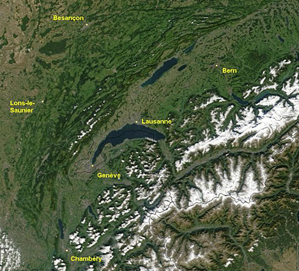 Carte topographique du massif du Jura.(Photo: dr)