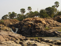 Les chutes de Koudou, au parc W. du Bénin.(Photo : Agnès Rougier/ RFI)