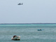 Un hélicoptère de secours survole la zone de l'accident au large des Comores, le 1er juillet 2009.( Photo : Reuters )