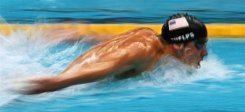 Michael Phelps à Pékin le 12 août 2008, lors du 200 m papillon.