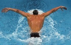 Le nageur américain Michael Phelps lors de la finale du 200 m papillon, le 13 août 2008 à Pékin