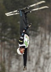 Ryan St Onge aux championnats du monde de saut acrobatique, le 4 mars 2009  Inawashiro