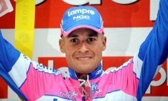 L'Italien Angelo Furlan après sa victoire dans la 2e étape du Critérium du Dauphiné Libéré, le 8 juin 2009 à Dijon