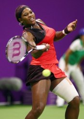L'Américaine Serena Williams au Masters à Doha, le 29 octobre 2009.