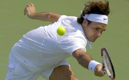 Le Suisse Roger Federer, le 17 août 2007 au tournoi ATP de Cincinatti.(Photo: Reuters)