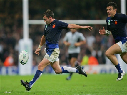 Jean-Baptiste Elissalde (à g.) et Damien Traille seront de la partie face au XV de la rose.(Photo : AFP)