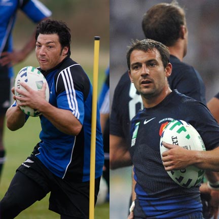 A gauche, Byron Kelleher. A droite, Jean-Baptiste Elissalde. Duel au sommet&nbsp;?(Photo : Reuters et AFP)