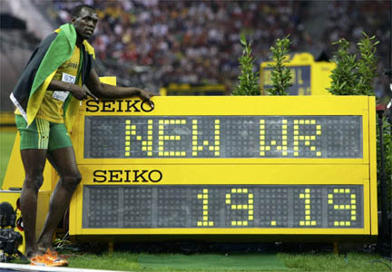 Nouveau record du monde sur 200m pour Usain Bolt.(Photo : Reuters)